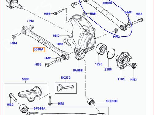 Right rear suspension arm LAND ROVER RANGE ROVER EVOQUE (L538) 2.2 D 4x4 | BP17974773M15 