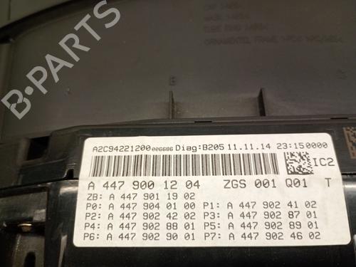 Instrument cluster MERCEDES-BENZ V-CLASS (W447) V 220 CDI / d (447.811, 447.813, 447.815) | BP27661275C47 