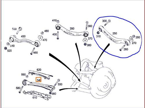 Left rear suspension arm MERCEDES-BENZ GLK-CLASS (X204) 320 CDI 4-matic (204.983) | BP17039092M14 