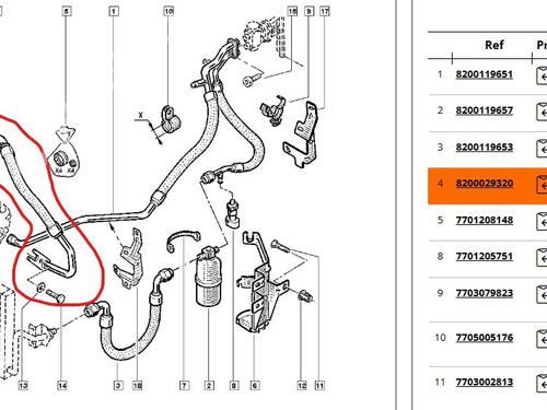 AC pipe RENAULT MASTER II Bus (JD) 2.8 dTI (JD0B, JD0F, JD1B, JD1F) | BP30942353M126