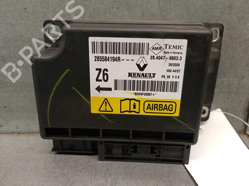 Used ECU airbags ECU airbags RENAULT MEGANE III Coupe (DZ0/1_) 1.5 dCi (DZ0B) (106 hp) 33337884 33337884