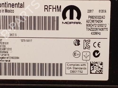 Elektronisk modul JEEP COMPASS (MP, M6, MV, M7) 2.0 CRD 4x4 | BP29619085M83 