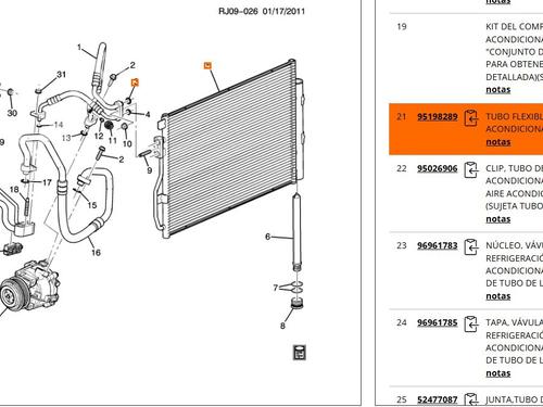 AC pipe CHEVROLET AVEO / KALOS Hatchback (T250, T255) 1.4 | BP21793936M126 
