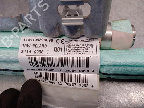 Right curtain airbag MERCEDES-BENZ EQV (W447) EQV 300 (447813, 447815) | BP13245115C12 