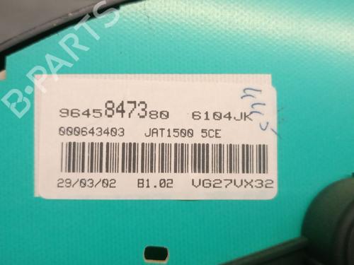 Instrument cluster PEUGEOT 206 CC (2D) 1.6 16V (2DNFUF, 2DNFUR) | BP27243578C47 