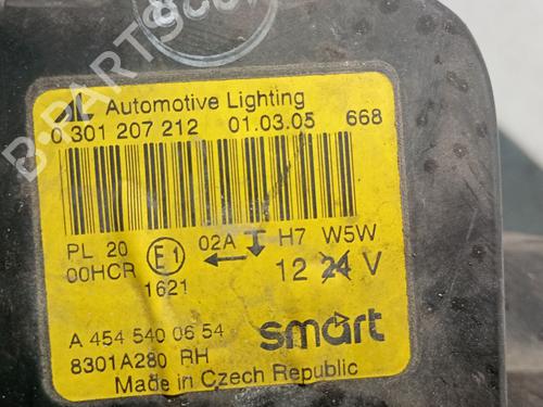 Right headlight SMART FORFOUR (454) 1.5 CDI (454.001) | BP34339699C29  - Image 5