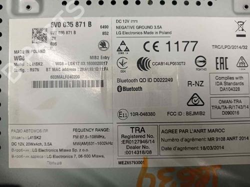 Radio SKODA FABIA III (NJ3) 1.2 TSI | BP15245010E6 