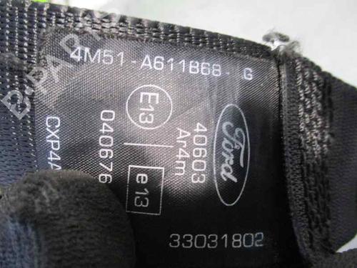 Sicherheitsgurt hinten rechts FORD FOCUS II (DA_, HCP, DP) 1.6 TDCi | BP7445178I28 