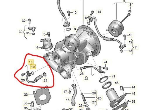 Rør VW TOUAREG (CR7, RC8) 3.0 TSI 4motion | BP30152547M125