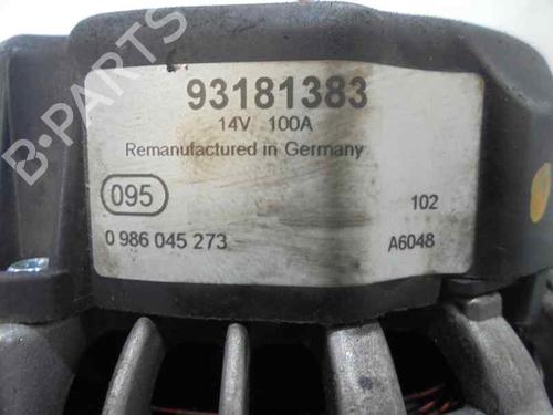 Alternator OPEL VECTRA B (J96) 2.0 i 16V (F19) | BP2093022M7 