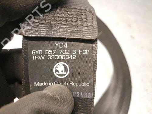 Front right seatbelt SKODA FABIA I (6Y2) 1.4 16V | BP32414790I25