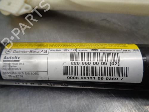 Right curtain airbag MERCEDES-BENZ S-CLASS (W220, V220) S 500, S 500 L (220.075, 220.175, 220.875) | BP18268776C12 