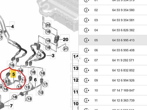 AC pipe BMW X5 (G05, F95) xDrive 45 e Plug-in Hybrid | BP33042133M126  - Image 5