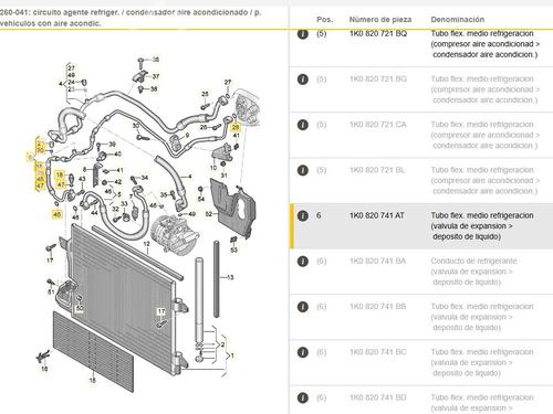 AC pipe VW JETTA III (1K2) 1.4 TSI | BP30263100M126 