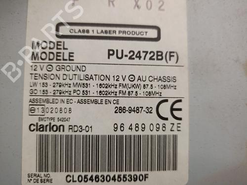 Radio CITROËN C5 I (DC_) 2.0 HDi (DCRHZB, DCRHZE) | BP21582900E6 