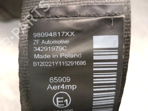 Rear right seatbelt PEUGEOT 3008 II SUV (MC_, MR_, MJ_, M4_) 1.2 THP/ PureTech 130 (MRHNSM, MRHNSU, MRHNSJ, MRHNYW,... | BP30708955I28 