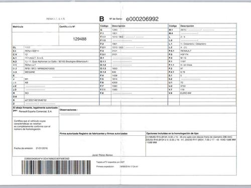 Kombinert Instrument RENAULT MEGANE IV Hatchback (B9A/M/N_) 1.5 dCi 110 (B9A3) | BP29339722C47 