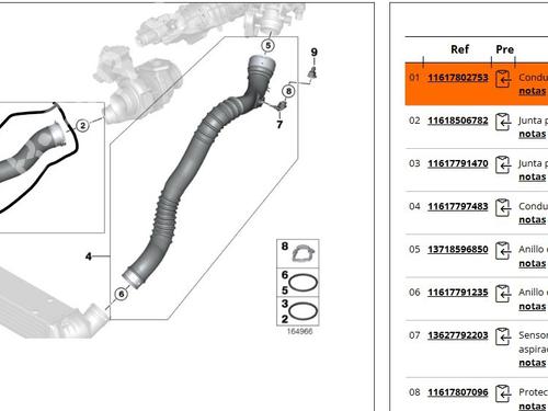 Pipe BMW 3 Coupe (E92)  | BP33127476M125  - Image 5