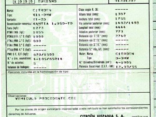 Gearbox CITROËN XANTIA (X1_, X2_) 1.9 SD | BP2069936M3 