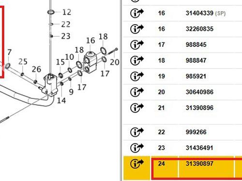 AC-rør VOLVO XC90 II (256) D5 AWD | BP32304192M126