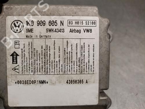 ECU airbags VW GOLF V (1K1) 1.9 TDI | BP29481361M53