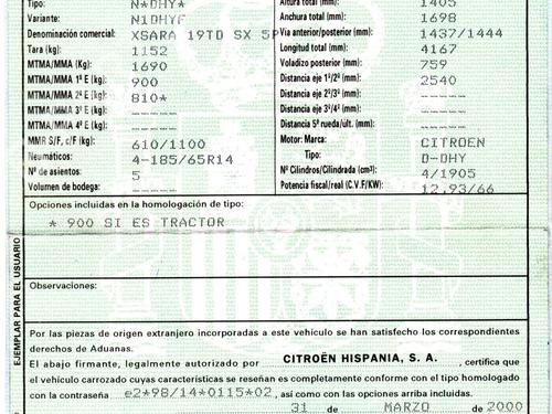 Gearbox CITROËN XSARA (N1) 1.9 TD | BP9040233M3 