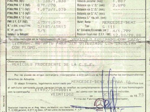 Brugte MERCEDES-BENZ C-CLASS (W202) C 180 (202.018) (122 hp) 3567671