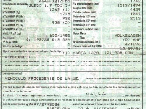 Gearbox SEAT TOLEDO II (1M2) 1.9 TDI | BP22722217M3 