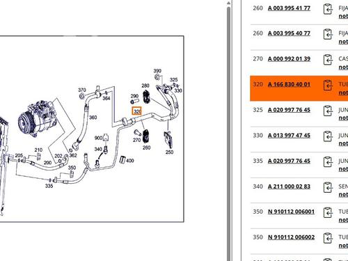 AC pipe MERCEDES-BENZ GLE (W166) 350 d 4-matic (166.024) | BP39610138M126 - Image 7