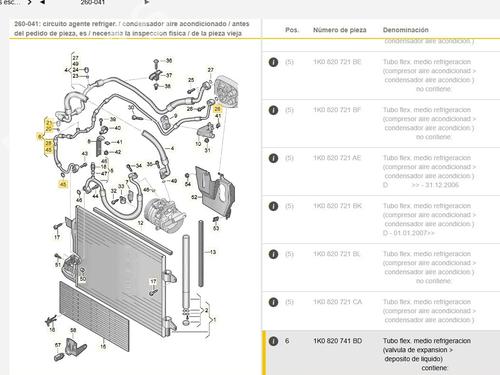 AC pipe SKODA OCTAVIA II (1Z3) 1.9 TDI | BP29555883M126 