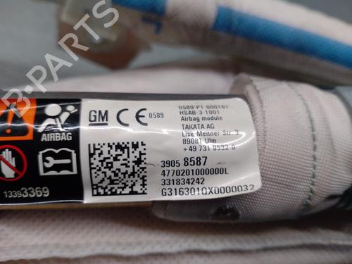 Left curtain airbag OPEL ASTRA K Sports Tourer (B16) 1.6 CDTi (35) | BP16777099C11 