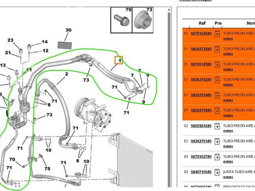 AC pipe PEUGEOT 3008 II SUV (MC_, MR_, MJ_, M4_) 1.2 THP/ PureTech 130 (MRHNSM, MRHNSU, MRHNSJ, MRHNYW,... | BP29924608M126 