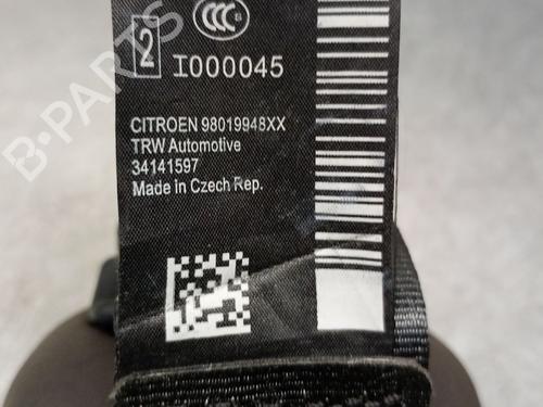Rear right seatbelt CITROËN DS3 (SA_) 1.2 THP 110 | BP28188980I28 