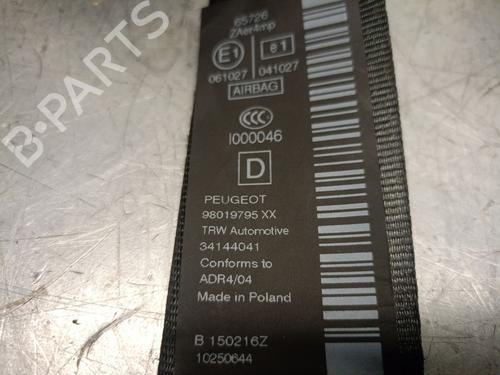 Front right seatbelt PEUGEOT 3008 I MPV (0U_) 1.2 | BP27452109I25 
