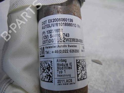 Right curtain airbag CHEVROLET CRUZE Hatchback (J305) 2.0 CDI | BP2107101C12 