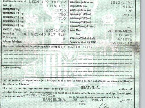 Gearbox SEAT LEON (1M1) 1.9 TDI | BP22725814M3 
