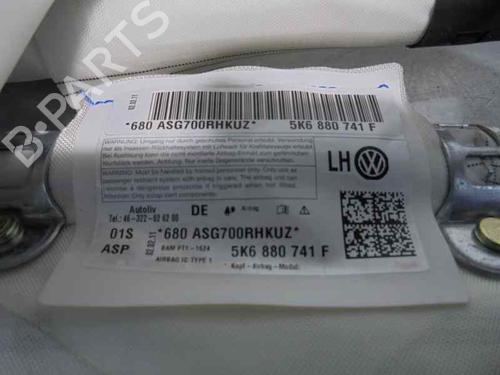 Left curtain airbag VW GOLF VI (5K1) 1.6 TDI | BP2119891C11 