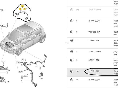 Cable SEAT Mii (KF1, KE1) electric | BP33558504E12 - Image 6