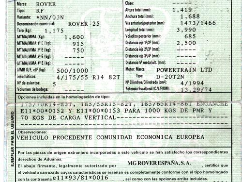 Kabinelys ROVER 25 I Hatchback (RF) 2.0 iDT | BP8805897I8 - Image 8