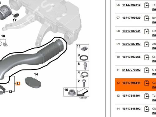 Pipe BMW X6 (E71, E72) xDrive 35 d | BP34194732M125 - Image 5