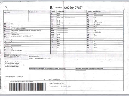 Bremselys PEUGEOT PARTNER Box Body/MPV 1.6 HDi / BlueHDi 75 | BP39695960L11  - Image 7