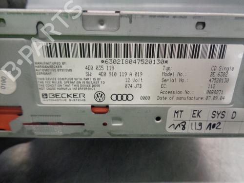 Bilradio AUDI A8 D3 (4E2, 4E8) 3.0 TDI quattro | BP10331860E6 