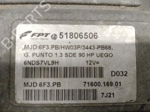 Engine control unit (ECU) FIAT GRANDE PUNTO (199_) 1.3 D Multijet (199.AXD11, 199.AXD1A, 199.AXD1B,... | BP23548209M57 