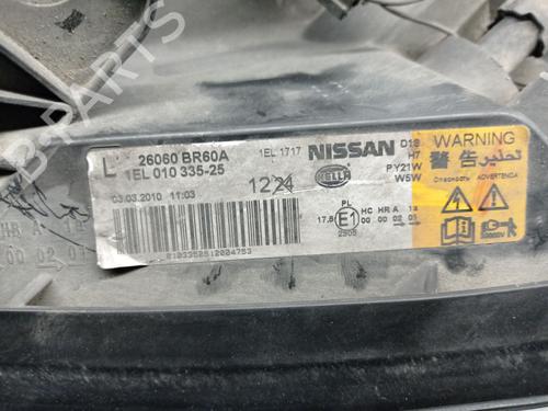 Left headlight NISSAN QASHQAI I (J10, NJ10) 2.0 dCi | BP30617494C28 