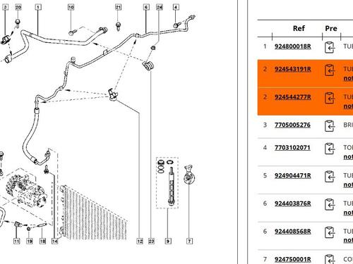 AC pipe RENAULT MASTER III Van (FV) 2.3 dCi 130 FWD (FV0M, FV0Y, FV0J, FV02, FV03) | BP33756500M126  - Image 8
