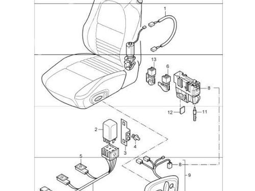 Right front seat PORSCHE BOXSTER (986) 2.5 | BP12824468C16 