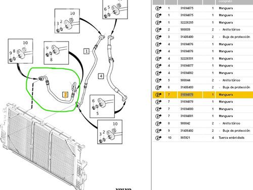 AC pipe VOLVO XC40 (536) D4 AWD | BP29924611M126