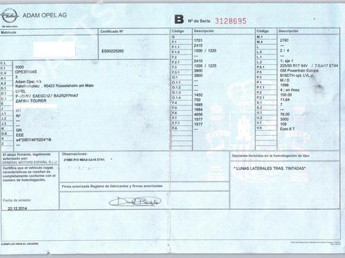 Frontplade/Frontkurv OPEL ZAFIRA TOURER C (P12) 1.6 CDTI (75) | BP29212265C72 