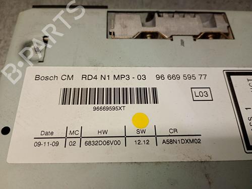 Radio PEUGEOT 5008 (0U_, 0E_) 1.6 HDi | BP26644070E6 