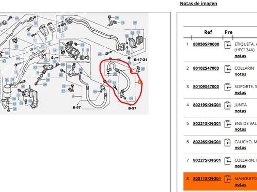 AC pipe HONDA CR-V II (RD_) 2.2 CTDi (RD9) | BP34634463M126  - Image 5